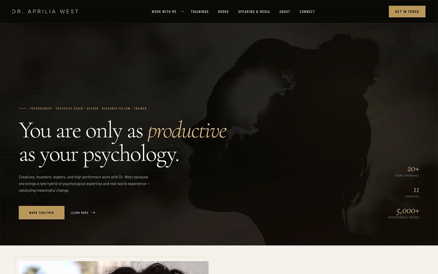 Dr. Aprilia West homepage